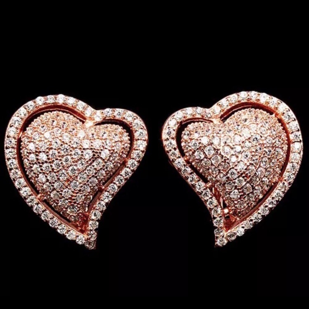 CZ sterling silver 925 Set plated with rose gold